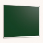 Langwandtafel, Stahlemaille grün, mit Kreideablage 